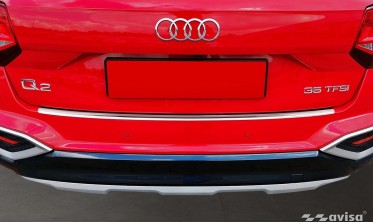 защитная накладка заднего бампера из нержавейки AUDI Q2 рестайл фото