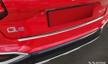 защитная накладка заднего бампера из нержавейки AUDI Q2 рестайл фото