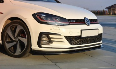 Диффузор передний VW Golf MK7 рестайл GTI версия 1 глянец фото