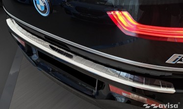 защитная листва на бортик заднего бампера BMW i3 (i01) FL фото