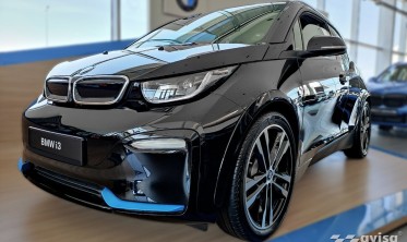 защитная листва на бортик заднего бампера BMW i3 (i01) FL фото