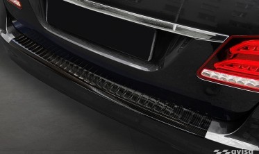 Защитная планка на задний бампер Mercedes E Klasa W212 T-Model (Kombi), карбон фото