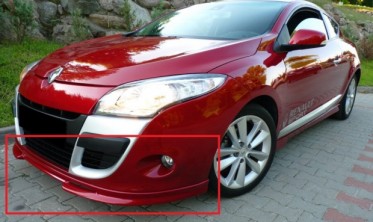 накладка переднего бампера Renault Megane III фото