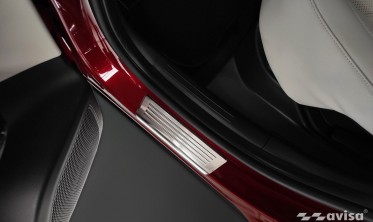 защитные накладки на порожки Hyundai Tucson 4 фото