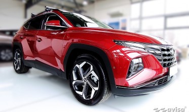 защитные накладки на порожки Hyundai Tucson 4 фото
