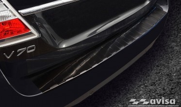 накладка для защиты заднего бампера VOLVO V70 III FL  фото