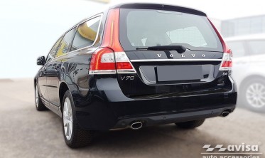 накладка для защиты заднего бампера VOLVO V70 III FL  фото