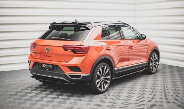 Центральная накладка заднего бампера Street pro VW T-Roc MK1 фото