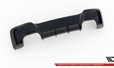 Накладка заднего бампера для BMW M135I F20 под двойные насадки фото
