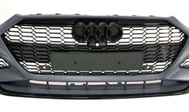 тюнинг передний бампер в стиле RS для Audi A7 C8 (Без дистроника) фото