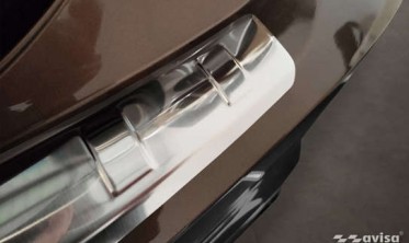 защитная накладка на задний бампер Mitsubishi Eclipse Cross PHEV рестайл фото
