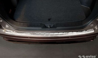 защитная накладка на задний бампер Mitsubishi Eclipse Cross PHEV рестайл фото