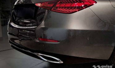 захисна накладка на край заднього бампера Mercedes C W206 Sedan фото
