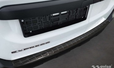 Тюнінг накладка для захисту заднього бампера Renault Express фото