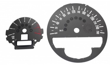 Шкали-перехідники з миль на км Mini R56/R57, Countryman R60, Clubman R55 фото