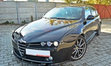 Диффузор на передний бампер Alfa Romeo 159 фото