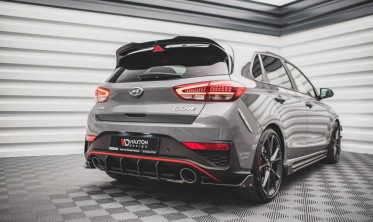Центральная накладка на задний бампер Street pro Hyundai I30 N Hatchback MK3 FL фото