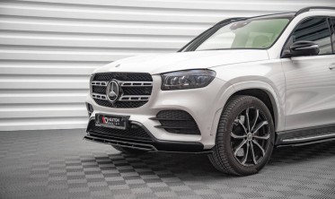 Тюнинговая накладка под передний бампер Mercedes GLS X167 версия AMG-line фото