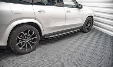 Тюнинговые накладки под боковые пороги Mercedes GLS X167 AMG-line вар. 1 фото