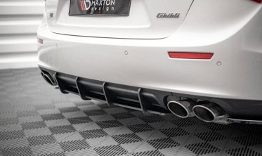 Центральна накладка на задній бампер Street pro Maserati Ghibli MK3 фото