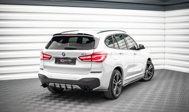 Центральная накладка на задний бампер Street pro BMW X1 M-pack F48 фото