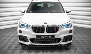Тюнинговый диффузор под передний бампер BMW X1 F48 М-пакет вер. 2 фото