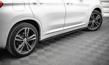 Тюнинговые накладки под боковые пороги BMW X1 F48 М-пакет фото