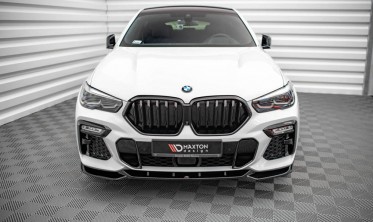 Тюнинговая накладка переднего бампера BMW X6 M-pack G06 вер. 1 фото