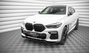 Тюнинговая накладка переднего бампера BMW X6 M-pack G06 вер. 1 фото
