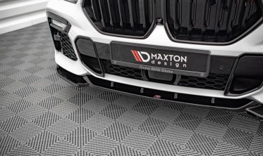 Тюнинговая накладка переднего бампера BMW X6 M-pack G06 вер. 1 фото