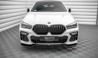 Тюнинговый диффузор под передний бампер BMW X6 G06 М-пакет вер. 2 фото