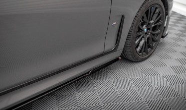 Тюнинговые накладки под боковые пороги BMW 7 G11 M-pack рестайл фото