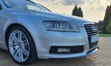 Тюнінг накладка переднього бампера Audi A6 C6 рестайл фото