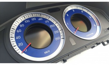 Шкалы-заменители с миль на км Volvo S60, V60, XC60, S80, V70, XC70 стиль R-design фото