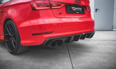 Тюнинговая накладка заднего бампера Audi S3 Sedan 8V дорест. фото