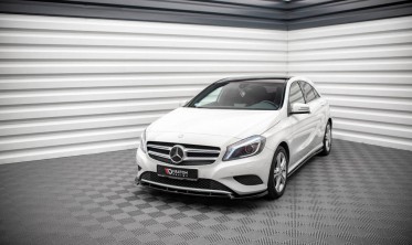 Тюнінгова накладка переднього бампера Mercedes A W176 вер. 1 фото