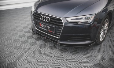 Тюнінговий дифузор під передній бампер Audi A4 B9 вер. 2 фото