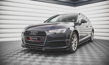 Тюнінговий дифузор під передній бампер Audi A4 B9 вер. 2 фото