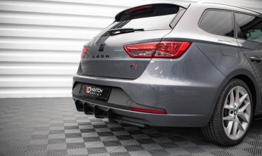 Центральная накладка заднего бампера Street pro Seat Leon FR MK3 Sportstourer фото
