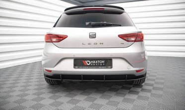 Центральний дифузор заднього бампера Street pro Seat Leon MK3 Hatchback фото