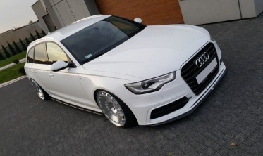 Тюнінгові накладки на пороги Audi S6/A6 S-line C7 дорестайл фото