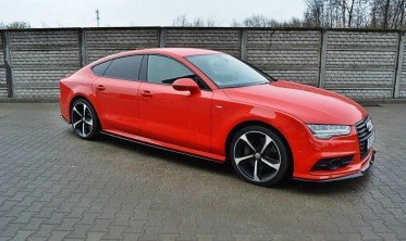 Тюнинговый накладки под пороги Audi S7 / A7 S-line C7 FL фото