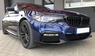 Накладки на передній бампер BMW G30 М-пакет (з двох частин) фото