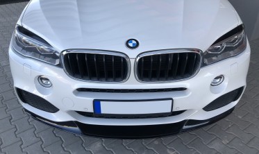 Накладки на фары (реснички) BMW X5 F15 стекловолокно фото