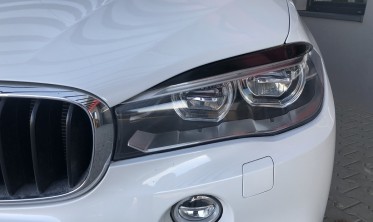 Накладки на фары (реснички) BMW X5 F15 стекловолокно фото