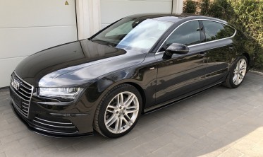 Спойлер переднего бампера Audi A7 рестайлинг фото