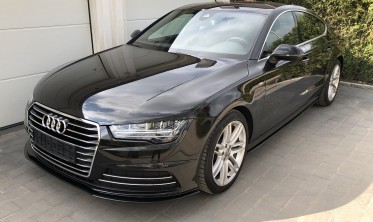 Спойлер переднего бампера Audi A7 рестайлинг фото