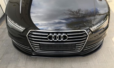 Спойлер переднего бампера Audi A7 рестайлинг фото