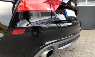 Диффузор заднего бампера Audi A7 в стиле S-line дорестайл фото
