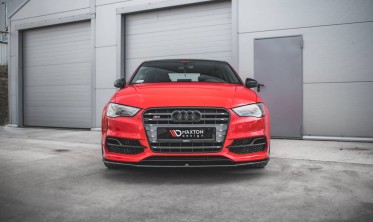Тюнинговый диффузор переднего бампера Audi S3 / A3 S-line 8V Sedan / Cabrio фото